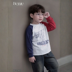 Áo thun áo phông cho bé trai tay dài raplang họa tiết ô tô size 9 đến 28kg BERNIE H0725A27