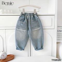 Quần jean dài quần denim dáng baggy xước cho bé trai Style hàn quốc size 11 tới 28kg BERNIE T1125Q52
