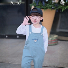 Set Yếm dài kèm áo thun Gấu EINTSIGHT cho bé trai bé gái unisex phong cách hàn quốc size 1 đến 7 tuổi BERNIE H1025B09Đ
