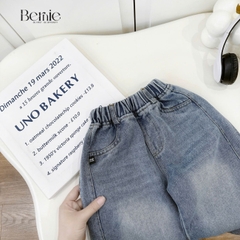 Quần jean quần denim dài ống suông DAILY xanh dương wash nhẹ cho bé trai bé gái size 9 tới 28kg BERNIE H1025B77ĐQ