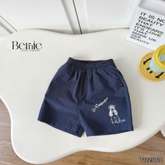 Set bộ sơ mi tay ngắn họa tiết in tràn cún Puppy kèm quần short cho bé trai size 11 tới 28kg BERNIE T1225B10