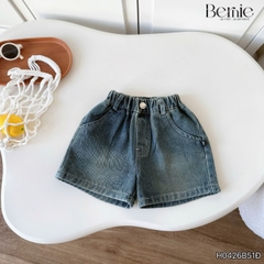 Set bộ bé trai áo thun tay ngắn họa tiết dừa be đi biển kèm quần short jean cho bé trai size 9 đến 25kg BERNIE H0426B51Đ