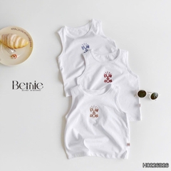  Set sơ mi 3CT áo tay dài kẻ sọc sắc màu áo ba lỗ kèm quần short kaki cho bé trai đi biển đi chơi 9 tới 28kg BERNIE H0226B26
