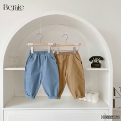 Set bộ 4CT áo sơ mi dài tay áo gi lê rời quần kaki kèm cà vạt bé trai 9 tới 25kg BERNIE H0526B60