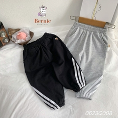 Quần dài thể thao cho bé trai bé gái dáng basic thun cotton 4 chiều 1 đến 7 tuổi BERNIE 0623Q008