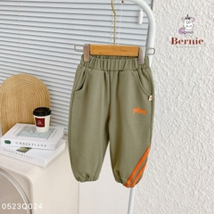 Quần dài thể thao cho bé trai bé gái dáng jogger năng động màu sắc basic 8 đến 25kg BERNIE
