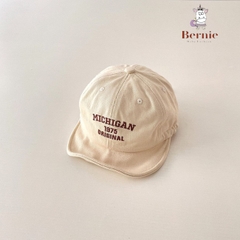 Mũ nón lưỡi trai cho bé trai Michigan phong cách hàn quốc 1 đến 5 tuổi BERNIE kids