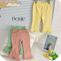 Quần dài ống loe viền bèo cho bé gái phong cách sành điệu size 1 đến 7 tuổi BERNIE 22Q114