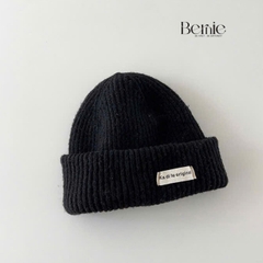 Mũ len tag chữ giữ ấm cho bé trai bé gái unisex phong cách hàn quốc 1 đến 5 tuổi BERNIE kids
