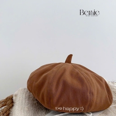 Mũ nồi thêu chữ Be happy bé trai bé gái unisex phong cách hàn quốc 1 đến 5 tuổi BERNIE kids