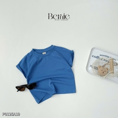 Áo thun unisex tay ngắn raplang chất cotton cho bé mặc đi học đi chơi 1 tới 7 tuổi BERNIE 0624A03