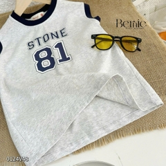 Váy suông thun cotton dáng thể thao cho bé gái đi chơi đi học size 9kg tới 26kg BERNIE 0124V48