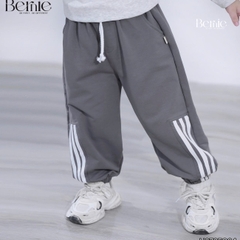  Quần dài quần nỉ da cá phong cách thể thao phối dây cho bé trai bé gái size 9 tới 28kg BERNIE H0725Q84