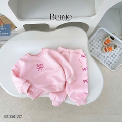 Set bộ dài nỉ bông họa tiết sinh nhật dễ thương cho bé gái từ 9kg tới 25kg BERNIE KIDS 0824B25