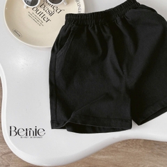 Set bộ đi chơi bé trai BERNIE áo sơ mi trắng cà vạt phối kẻ cho bé từ 9 đến 24kg