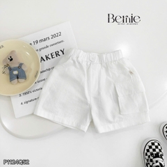 Quần short quần kaki túi hộp 1 bên cho bé trai phong cách hàn quốc đi chơi đi học size 9 tới 28kg  BERNIE P1124Q52