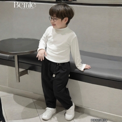 Quần kaki dài phối dây đính tag cho bé trai dáng baggy phong cách Hàn quốc size 9 tới 28kg BERNIE H0825Q30