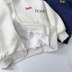 Set áo khoác thể thao khóa kéo cổ đứng kèm quần bo chun cho bé trai bé gái phong cách basic cao cấp size 1 đến 7 tuổi BERNIE H0925B36