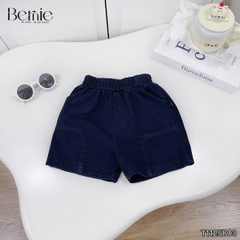 Set bộ tay ngắn bé trai áo cotton phối quần short da cá Happy Holiday size 9kg tới 28kg BERNIE KIDS T1125B03