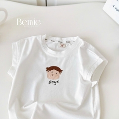 Set bộ tanktop Brown Boys cho bé trai áo thun tanktop họa tiết hình in cute kèm quần short jean 9kg đến 28kg BERNIE H1025B62Đ