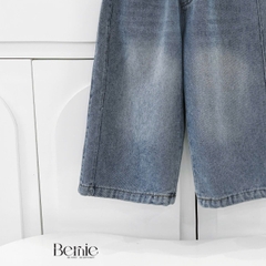 Quần jean quần denim dài ống suông DAILY xanh dương wash nhẹ cho bé trai bé gái size 9 tới 28kg BERNIE H1025B77ĐQ