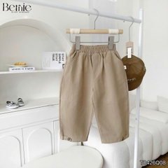Quần dài quần kaki cho bé trai dáng baggy phong cách hàn quốc size 9 tới 25kg BERNIE KIDS T0426Q08