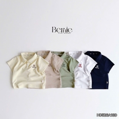 Áo thun áo polo thêu Bear nhiều màu cho bé trai đi học đi chơi size 9 đến 27kg BERNIE H0526A13Đ