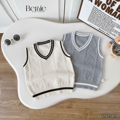 Áo gi lê len vặn thừng cho bé trai bé gái phong cách Hàn quốc size 9 tới 25kg BERNIE T1025A19