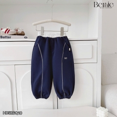 Quần dài nỉ thu đông phối viền phối màu thêu Cozy cho bé trai phong cách size 11 tới 28kg BERNIE H0526Q10