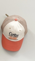 Mũ lưỡi trai thêu chữ Colby phối màu phong cách Hàn quốc cho bé trai bé gái 4 tới 7 tuổi BERNIE