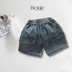Quần short quần jean túi hộp đi chơi đi học cho bé trai size 9kg tới 28kg BERNIE KIDS 25Q002