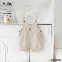  Set Yếm ngắn kèm áo thun Gấu Bóng chày cho bé trai bé gái unisex phong cách hàn quốc size 1 đến 7 tuổi BERNIE H1025B10Đ