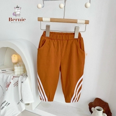 Quần dài thể thao cho bé trai bé gái dáng basic thun cotton 4 chiều 1 đến 7 tuổi BERNIE 0623Q008
