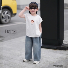Quần jean quần denim dài ống suông DAILY xanh dương wash nhẹ cho bé trai bé gái size 9 tới 28kg BERNIE H1025B77ĐQ