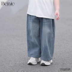 Quần jean quần denim dài ống suông DAILY xanh dương wash nhẹ cho bé trai bé gái size 9 tới 28kg BERNIE H1025B77ĐQ