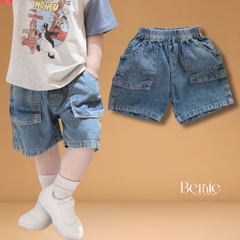 Quần short quần jean túi hộp đi chơi đi học cho bé trai size 9kg tới 28kg BERNIE KIDS 25Q002