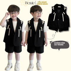 Set bộ Vest blazer công tử phong cách hàn quốc cho bé trai 1 đến 7 tuổi BERNIE 0724B17