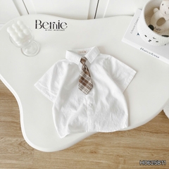 Set vest gile HOÀNG TỬ cúc trắng 5CT cho bé trai thôi nôi sinh nhật đi tiệc 1 đến 7 tuổi BERNIE H0625B11