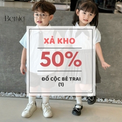 Set bộ polo bé trai áo thun polo họa tiết khủng long quần short kaki 1 đến 7 tuổi BERNIE H1124B39