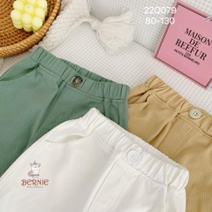 Quần kaki dài cho bé trai dáng baggy BERNIE kids màu trắng đen be basic hàn quốc 1 đến 7 tuổi 1023Q020