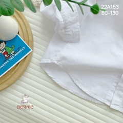 Áo sơ mi trắng bé trai dài tay BERNIE bé 9 đến 24kg đi học, đi chơi, đi tiệc