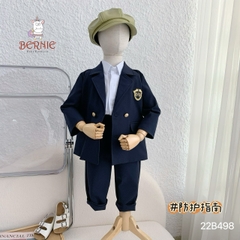 Set bộ vest bé trai phong cách hàn quốc cho bé đi tiệc BERNIE kids 1 đến 7 tuổi