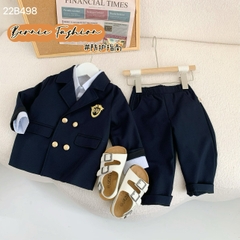 Set bộ vest bé trai phong cách hàn quốc cho bé đi tiệc BERNIE kids 1 đến 7 tuổi