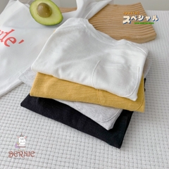 Áo phông trơn dài tay unisex cho bé trai gái BERNIE cotton xược mềm mại nhiều màu 8 đến 25kg 22A234