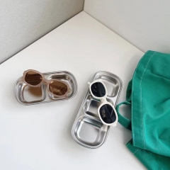 Kính râm, kính chống bụi, kính trắng, kính thời trang trẻ em Hàn Quốc bé trai bé gái màu trắng, đen, xanh, be cho bé 1 đến 6 tuổi