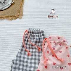 Set bộ đồ dài bé gái bộ pijama sơ mi hoạt hình Disney mặc ngủ đi học 1 đến 7 tuổi BERNIE Thun Cotton