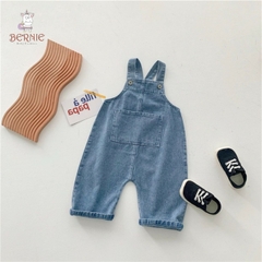 Yếm jeans quần dài bé trai bé gái unisex hàn quốc cho bé từ 1 tuổi đến7 tuổi Bernie Thun
