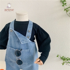 Yếm jeans quần dài bé trai bé gái unisex hàn quốc cho bé từ 1 tuổi đến7 tuổi Bernie Thun