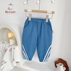 Quần dài thể thao cho bé trai bé gái dáng basic thun cotton 4 chiều 1 đến 7 tuổi BERNIE 0623Q008