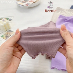 Quần legging dài màu trơn cho bé gái thun tăm mềm mại co giãn1 đến 7 tuổi BERNIE